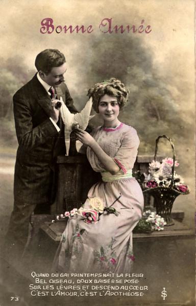 Carte ancienne bonne ann�e